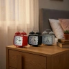 TWIN BELL ALARM CLOCK BGC-22 KARE MASA ÇALAR SAAT ( METAL KASA RENKLİ ) ( PİLLİ & IŞIKLI )*100