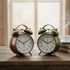 TWIN BELL ALARM CLOCK BGC-46 YUVARLAK MASA ÇALAR SAAT ( METAL KASA ESKİTME ) ( PİLLİ & IŞIKLI ) ( ÇAP: 10CM )*100
