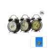 TWIN BELL ALARM CLOCK BGC-48 YUVARLAK MASA ÇALAR SAAT ( METAL KASA RENKLİ DESENLİ ) ( PİLLİ & IŞIKLI ) ( ÇAP: 13CM )*40