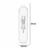 URVE UR-3575 ( ŞEFFAF PLASTİK ) ÇOK AMAÇLI ORGANİZER ( KAPAKLI KUTU ) (23X5.5CM) ÇATAL BIÇAK KUTUSU*24=K
