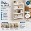 URVE UR-3590 RAFTY ( 4 KATLI ) SEPET ORGANİZER DÜZENLEYİCİ  ( RAF ÜNİTESİ ) ( 465X145X690MM )*10