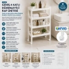 URVE UR-3599 RAFTY GENİŞ ( 4 KATLI ) ( TEKERLEKLİ ) SEPET ORGANİZER DÜZENLEYİCİ ( RAF ÜNİTESİ ) ( 355X220X670MM )*10