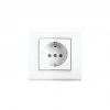 VİKO ( 9140 0008 ) LİNNERA S TOPRAKLI PRİZ ( BEYAZ ) ( ÇERÇEVELİ )*15X10