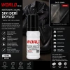 WORLD W-26 ( DERİ MONT & ÇANTA ) ( SİYAH ) ( SIVI LİKİT ) BOYA SPECIAL PAINT FOR LEATHERS 100ML*12X8