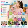 YAKUT-14004 ( ALTI BARDAKLI ) ( RENKLİ & BOYUN ASMALI ) ( PLASTİK & PİPETLİ ) ÇOCUK MATARA ( SULUK ) ( 600ML )*60