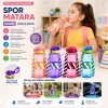 YAKUT-14014 ( RENKLİ & DESENLİ & BOYUN ASMALI ) ( PLASTİK & PİPETLİ ) SPOR MATARA ( SULUK ) ( 800ML )*80