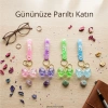 YAKUT-9598 ( SULU & FİGÜRLÜ ) MİKA KRİSTAL ANAHTARLIK ( GOLD KULP & KANCALI )*60X10