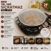 İBİCO İ22-425 ( LUX & KROM ) ( SAPLI ) ( 29CM ) TEL YAĞ SIÇRATMAZ ( METAL ÇERÇEVE & SAP ) ( SAP=17CM )*12X12