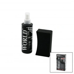 SHINE WORLD CAR ( LASTİK & TAMPON ) PARLATICI SPREY SETİ ( PLASTİK ŞİŞE ) ( 250ML ± %10 ) ( PARLATMA SÜNGERİ )*24