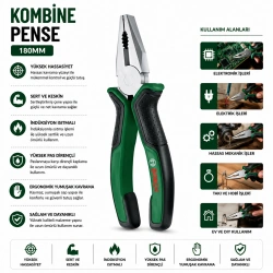 BOSCH-1 600 A02 2VB ( 7 & 180MM ) PENSE ( LÜX ERGONOMİK SAPLI ) ( 60 ± KESME SERTLİK )*1