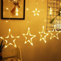 ALASKA SDR-LED-111 ( YILDIZ ) ( 3MT & FİŞLİ ) ( EKLEMELİ & FONKSİYONLU ) LUX SARKIT PERDE LED & DEKOR LAMBA*50