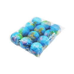 ALMİRAN ALM-3502 ALM-3504 ( KÜÇÜK BOY = 6.3CM ) STRES TOPU ( SÜNGER ) ( DÜNYA HARİTASI & BASKETBOL TOPU )*12X60