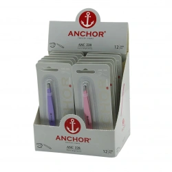 ANCHOR ANC-228 ( RENKLİ METAL ) ( 2İN1 ) CIMBIZ ( MİNİ TARAK UÇLU )*12X40