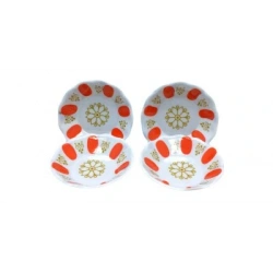 ASLAN-140K ( KIRMIZI BEYAZ ) ( MELAMİN ) ÇAY TABAK*25X20