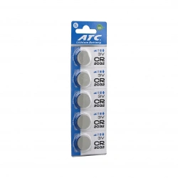 ATC LİTHİUM BATTERY CR-2032 ( PARA PİL ) ( LİTYUM ) ( 3V ) ( 5Lİ KART )*400