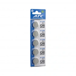 ATC LİTHİUM BATTERY CR-2032 ( PARA PİL ) ( LİTYUM ) ( 3V ) ( 5Lİ KART )*400