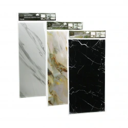 BAROTTİ DMR-8427 ( 4PCS ) ( DÜZ & KÖPÜK PANEL ) ( MİX MERMER DESEN ) YAPIŞKANLI DUVAR KAĞIT ( 30X60CM )*60=K