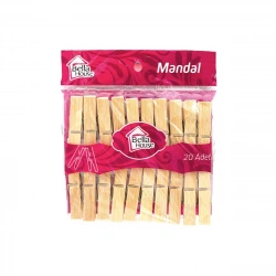 BELLA HOUSE K-1046 ( 20PCS ) AHŞAP BAMBU MANDAL*250
