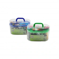 BELLA HOUSE K-1901 ( BÜYÜK ) ÇANTALI DİKİŞ SETİ ( İPLİK & MEZURA & TEKSTİL MAKASI & İĞNE & YÜZÜK )*100