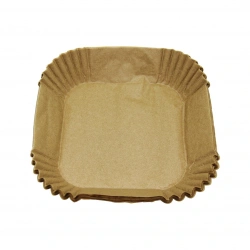 BELLHOWELL DMR-4154 ( 50PCS & TABAK MODELİ ) ( YUVARLAK TABAN:16CM X KENAR: 4.5CM ) AİR FRYER PİŞİRME KALIP (KAĞIT)*200