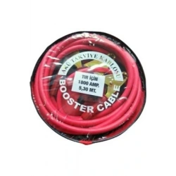 BOOSTER-1220 ( 1800 AMPER ) ( TIR İÇİN ) AKÜ TAKVİYE KABLOSU SETİ ( 4.8MT ) ( PENCERELİ BEZ ÇANTALI )*12