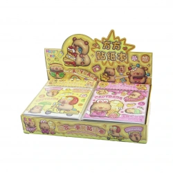 CAPYBARA YKA-616 (TURUNCU KUTU) (CAPY BARA) (STİCKER= 4-YAPRAK=PANDA & YİYECEK) (NOT DEFTERİ=4 KARTON YAPRAK)(16X16CM)*48X10