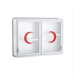 ÇELİK AYNA-156 ( CAM ) ( 2 KAPAKLI ) ECZA DOLABI*10