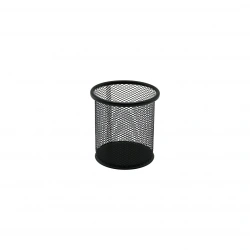 ÇETSA KOD-802-B 1173 ( SİYAH METAL ) KALEMLİK ( ÇAP=9 X YÜKSEKLİK=10CM)*12X8