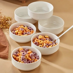 COOKER CKR-4099 ( 6PCS ) ( EMBOSS & KABARTMA ) JOKER PORSELEN KASE YUVARLAK ( 12CM )*12=K