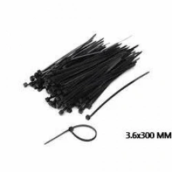 DMAX DMX-4302 ( SİYAH ) ( 3.6X300MM ) ( PLASTİK ) CIRT KELEPÇE ( 100PCS ) ( KENDİNDEN KİLİTLEMELİ )*150