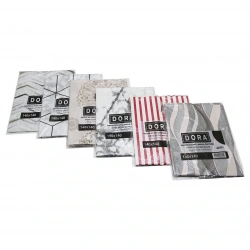 DORA HAZIR ELFAYLI DESENLİ MUŞAMBA & MASA ÖRTÜSÜ ( 140X140CM )*10X1