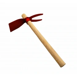 İBİCO K13-056 YNR-085 ( 2İN1 )=( GENİŞ AĞIZLI=7X10.5CM & ÇATALLI=6X10CM ) ( METAL ) ÇAPA ( AHŞAP SAPLI=45CM )*24