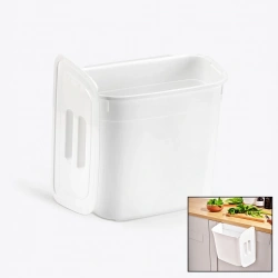 DÜNYA-07110-101 ( KAR BEYAZ ) ( KAPAKLI ) ( 7LT ) ASKILI KOVA & DOLAP DÜZENLEYİCİ ( 178X278X233MM )*12=K