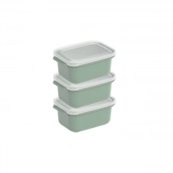 DÜNYA DP-31261-999 ( D.DÖRTGEN ) ( 3PCS = 500ML ) EASY KEEP SAKLAMA KABI ( RENKLİ PLASTİK & ŞEFFAF KAPAK )*12=K