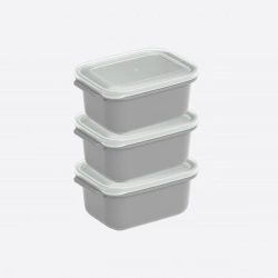 DÜNYA DP-31262-999 ( D.DÖRTGEN ) ( 3PCS = 1000ML ) EASY KEEP SAKLAMA KABI ( RENKLİ PLASTİK & ŞEFFAF KAPAK )*12=K