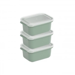 DÜNYA DP-31262-999 ( D.DÖRTGEN ) ( 3PCS = 1000ML ) EASY KEEP SAKLAMA KABI ( RENKLİ PLASTİK & ŞEFFAF KAPAK )*12=K