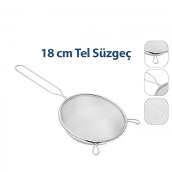 ENFA ENF-1295 ( 18CM ) TEL SÜZGEÇ METAL SAPLI KULAKLI*200