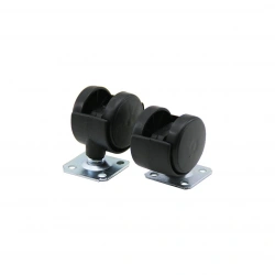ERECT ERC-005 ( DÜZ DÖNER TABLALI & 40MM ) ÇİFTLİ PLASTİK TEKER*10X30