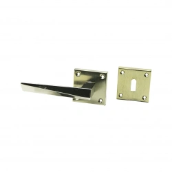 ERİŞ-12 PRATİK PRİZMA ( ODA ) ( GRİ NİKEL ) ROZETLİ KAPI KOLU TAKIM*4X15