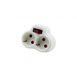 FETİH ELEKTRİK KOD-117-02-P ( 2Lİ ) ( ANAHTARLI ) ( PAPATYA YONCA ) GOLYAT*12X10