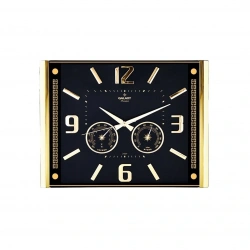 GALAXY PREMİUM 707-A-1 A-2 G-1 BAROMETRELİ ( ISI & NEM ÖLÇER ) KABARTMA RAKAMLI DUVAR SAATİ ( 41.5X32CM )*10