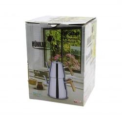 HÜNKARDEM PRAMİT ( AİLE BOY ) ÇELİK ÇAYDANLIK SETİ & TAKIMI ( RENKLİ BAKALİT KULP ) ( ÜST DEMLİK: 1.5LT & ALT SULUK: 2.75LT ) ( KENDİNDEN SÜZGEÇLİ ) *8