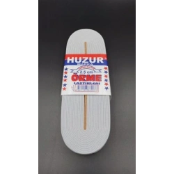 HUZUR ( BEYAZ & 2.5CM ) PAÇA LASTİK GENİŞ 10MT.*30