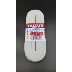 HUZUR ( BEYAZ & 2CM ) PAÇA LASTİK YASSI GENİŞ 10MT*50