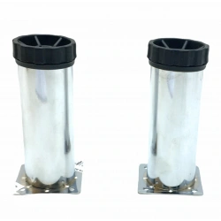 İBİCO ( 90-12168-E-01 ) ( 12CMX42MM ) ( METAL ) TABLALI ( PLASTİK AYARLANABİLİR PİNGOLU ) KOLTUK BAZA AYAK*10X10