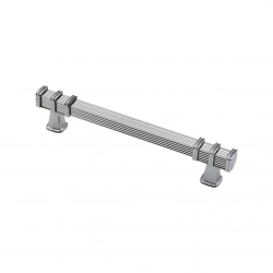 İBİCO-969 ( 12.8CM ) ( YÜZÜK KROM & KULP KROM ) ( KARE ) ÇEKMECE KULP*10X5