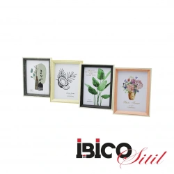 İBİCO İ12-021 ( 5X7 & 13X18CM ) ( İNCE & ÇİFT RENK ÇERÇEVE ) AHŞAP RESİM ÇERÇEVESİ*36=K