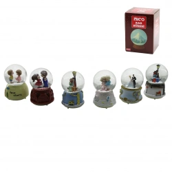 İBİCO İ12-074 ( ORTA BOY & 8CM ) ( PİLLİ & IŞIKLI ) ( MÜZİKLİ ) KAR KÜRESİ CAM ( İNSAN FİGÜRLÜ & DESEN MİX ) RENKLİ*36                     qwe02