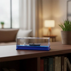 İBİCO İ12-227 (MAVİ SU) (GEMİ & ADA) (D.GEN MİKA) YÜZEN BATMAYAN (DEKORATİF BİBLO AKVARYUM)(5.2X15.2X5.3CM)*48