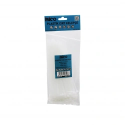 İBİCO İ13-106 ( BEYAZ ) ( 4.8X200MM ) ( PLASTİK ) CIRT KELEPÇE ( KABLO BAĞI ) ( 100PCS )*10X18